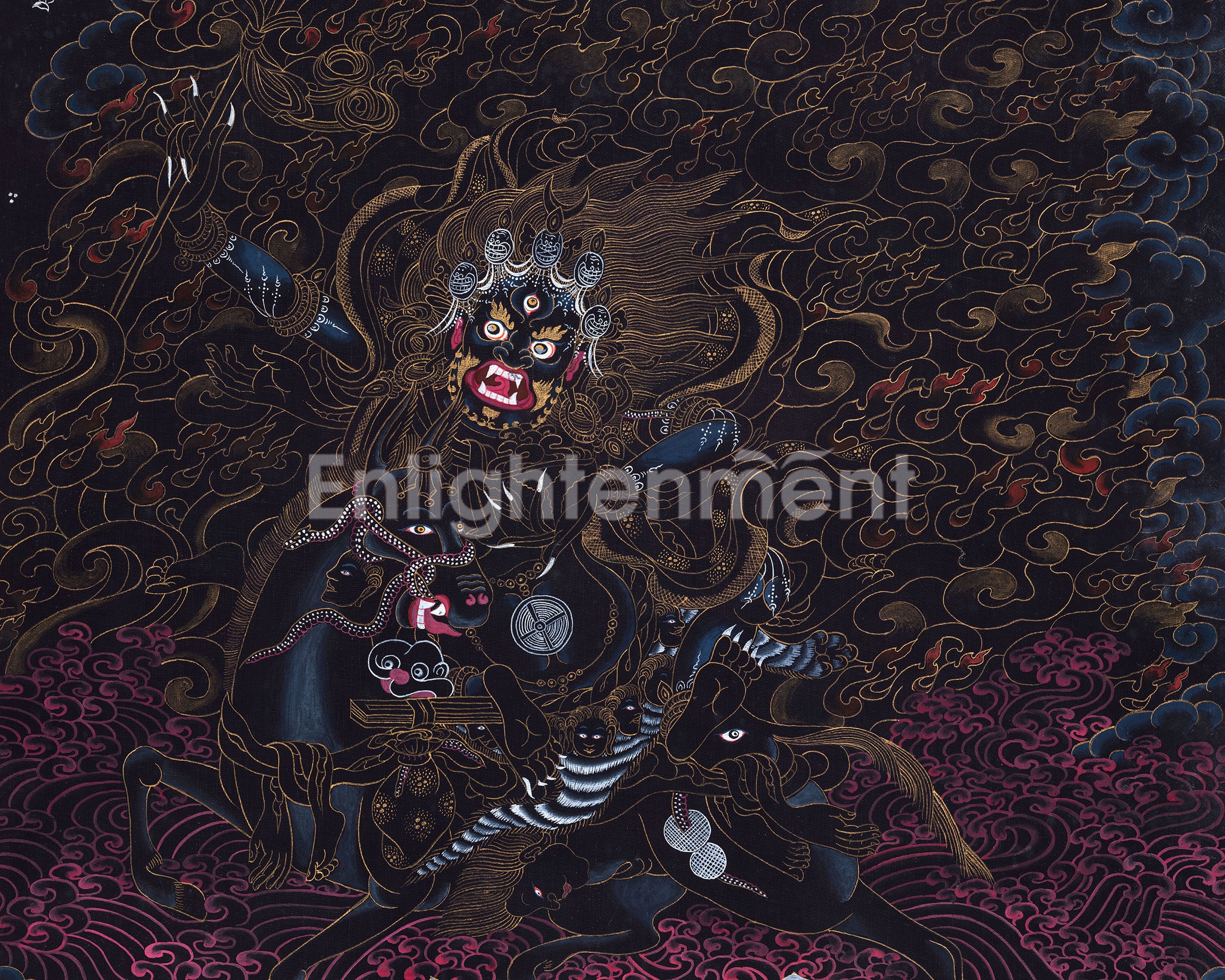 Palden Lhamo Thangka | Traditional Tibetan Art | Wall Decors