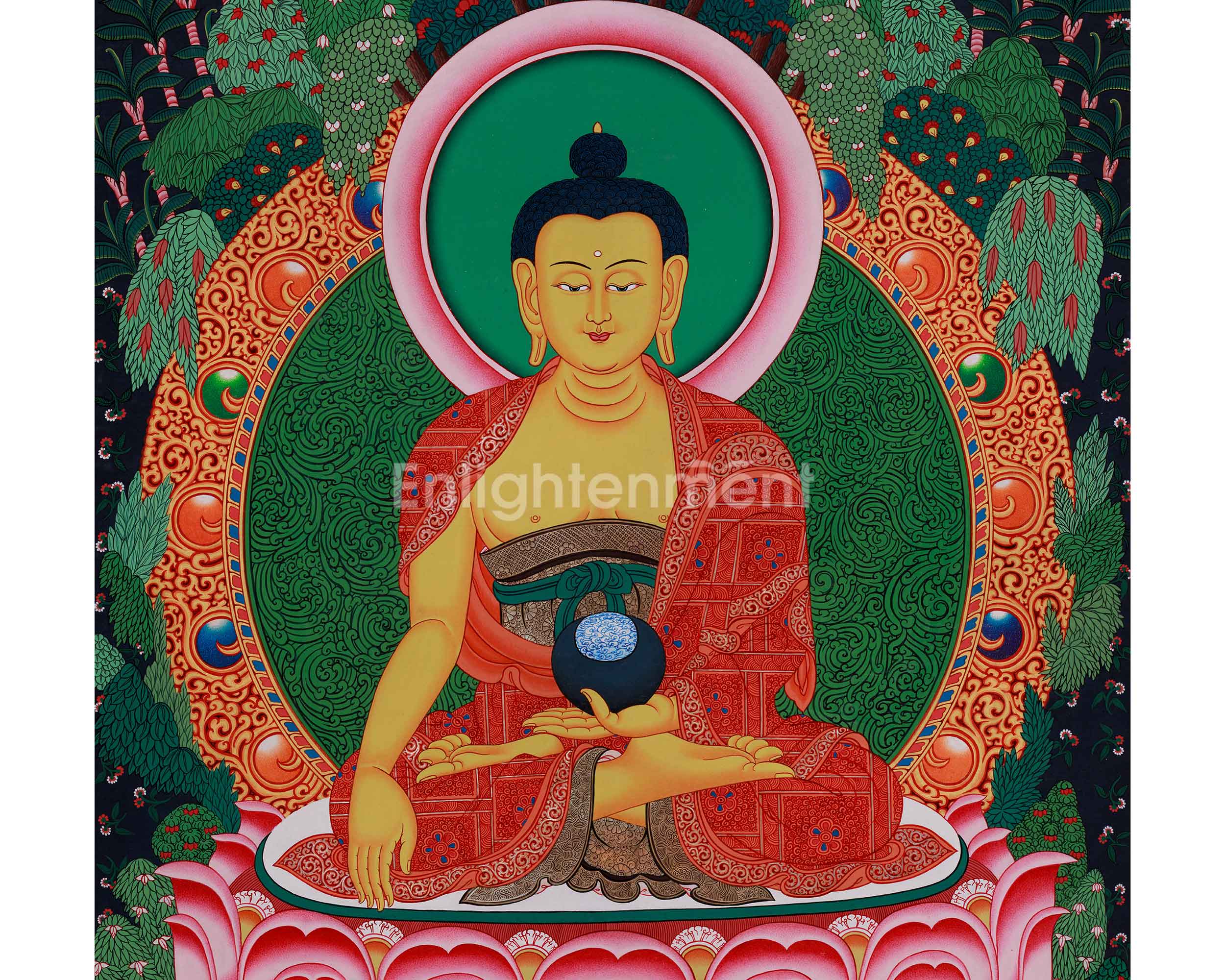 Historical Buddha Shakyamuni Thangka | Siddhartha Gautam