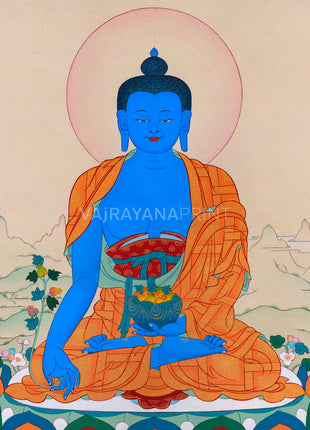 Divine Healing: Medicine Buddha Digital Print for Spiritual Wellness