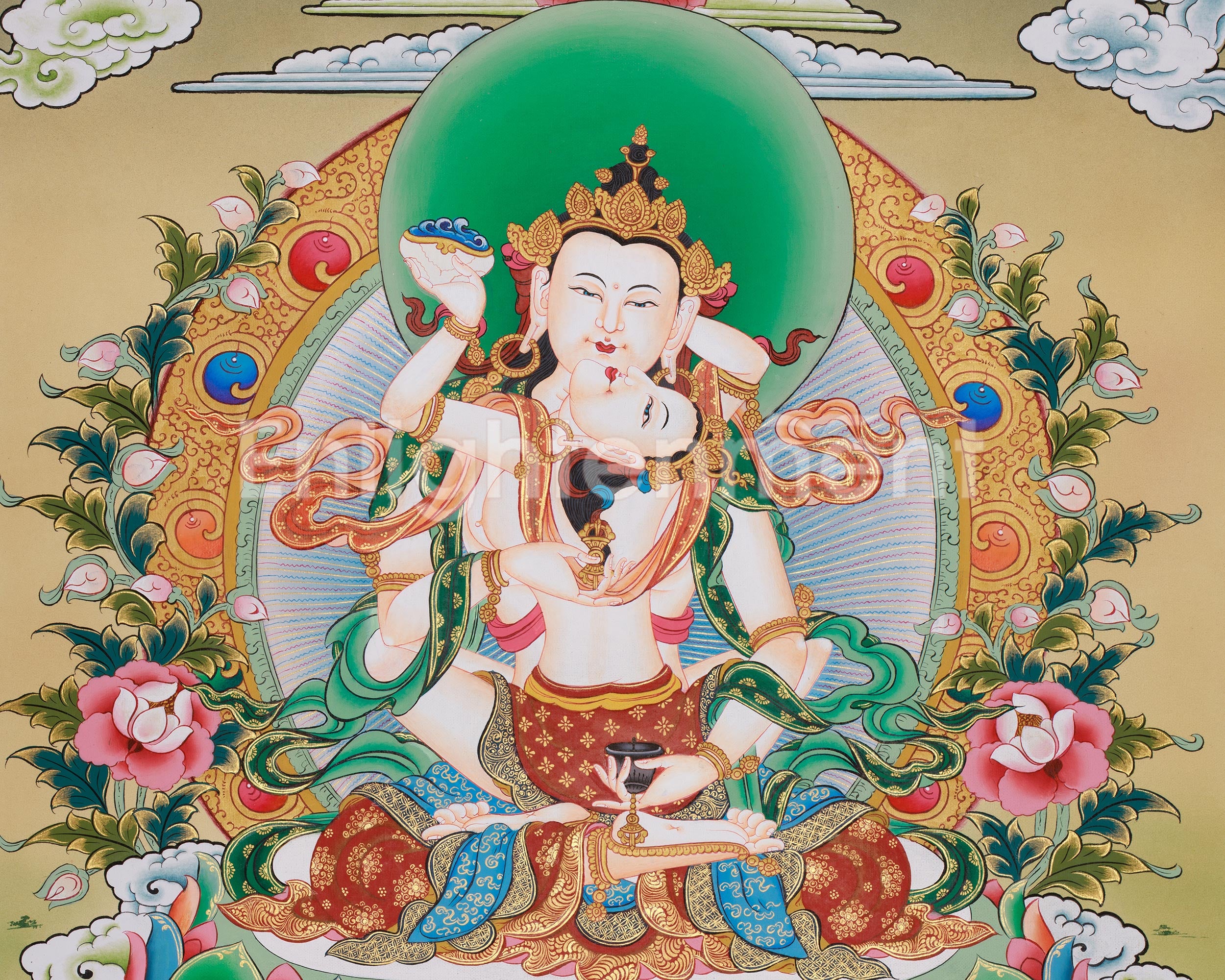 Vajrasattva Tibetan Artwork | The Ultimate State of Spiritual Purity | Diamond Being