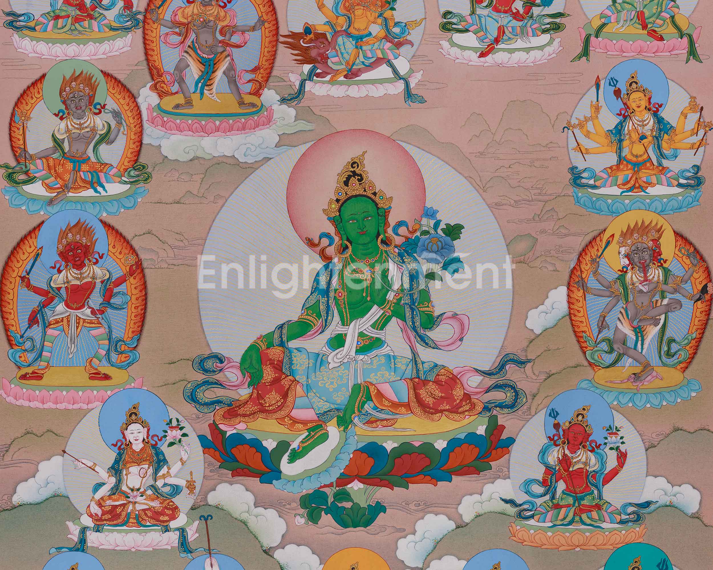 21 Tara Healing Thangka | Embodiment of Universal Compassion