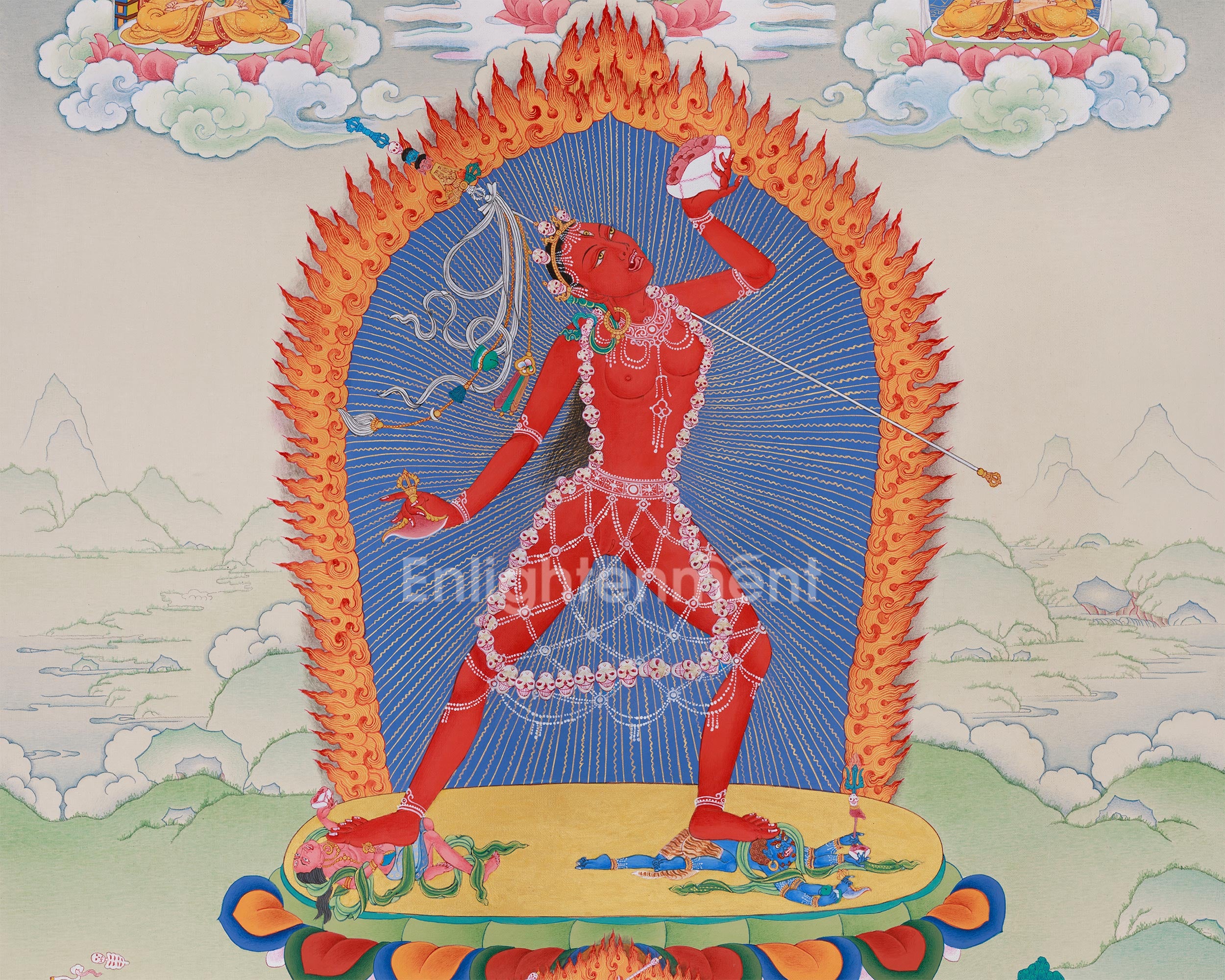 Red Dakini Vajrayogini Thangka | The Fierce & Compassionate Tantric Deity