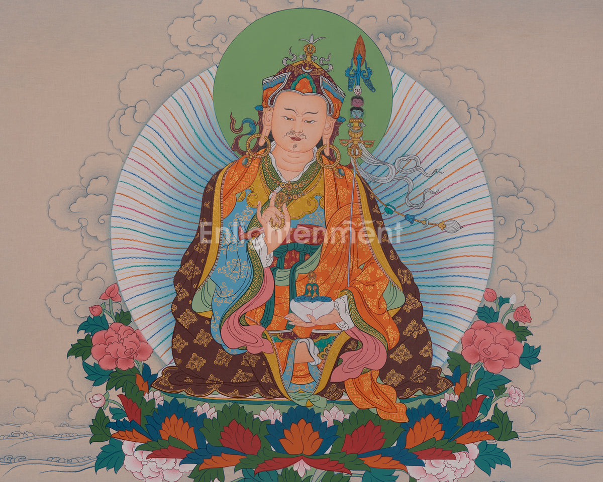 Guru Rinpoche Himalayan Thangka | Buddhist Master | Padmasambhava Art