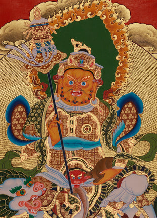 Vaishravana Painting | Guardian King of Wealth and the North