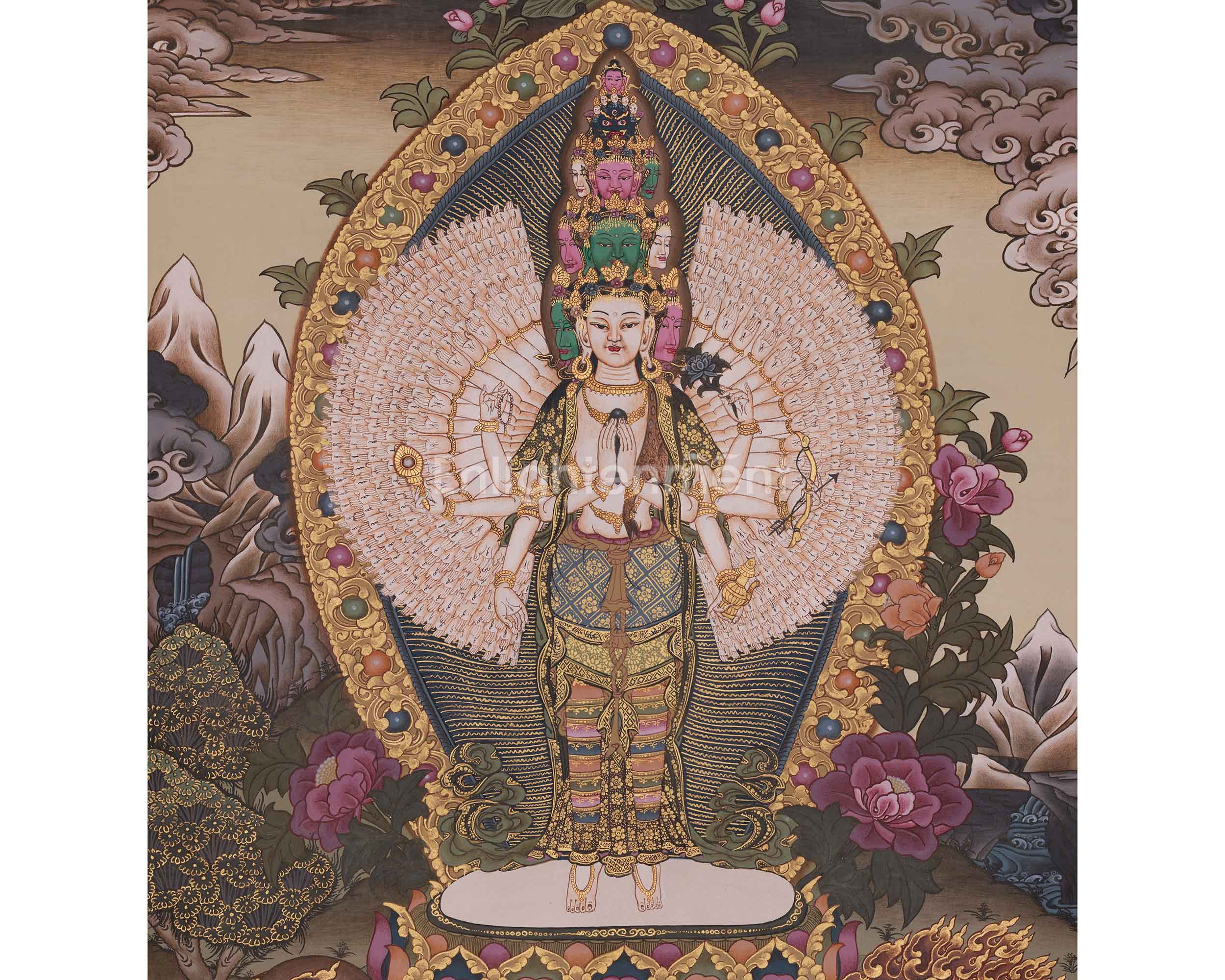 1000-Armed Chenrezig Artwork | The Bodhisattva of Infinite Mercy and Wisdom