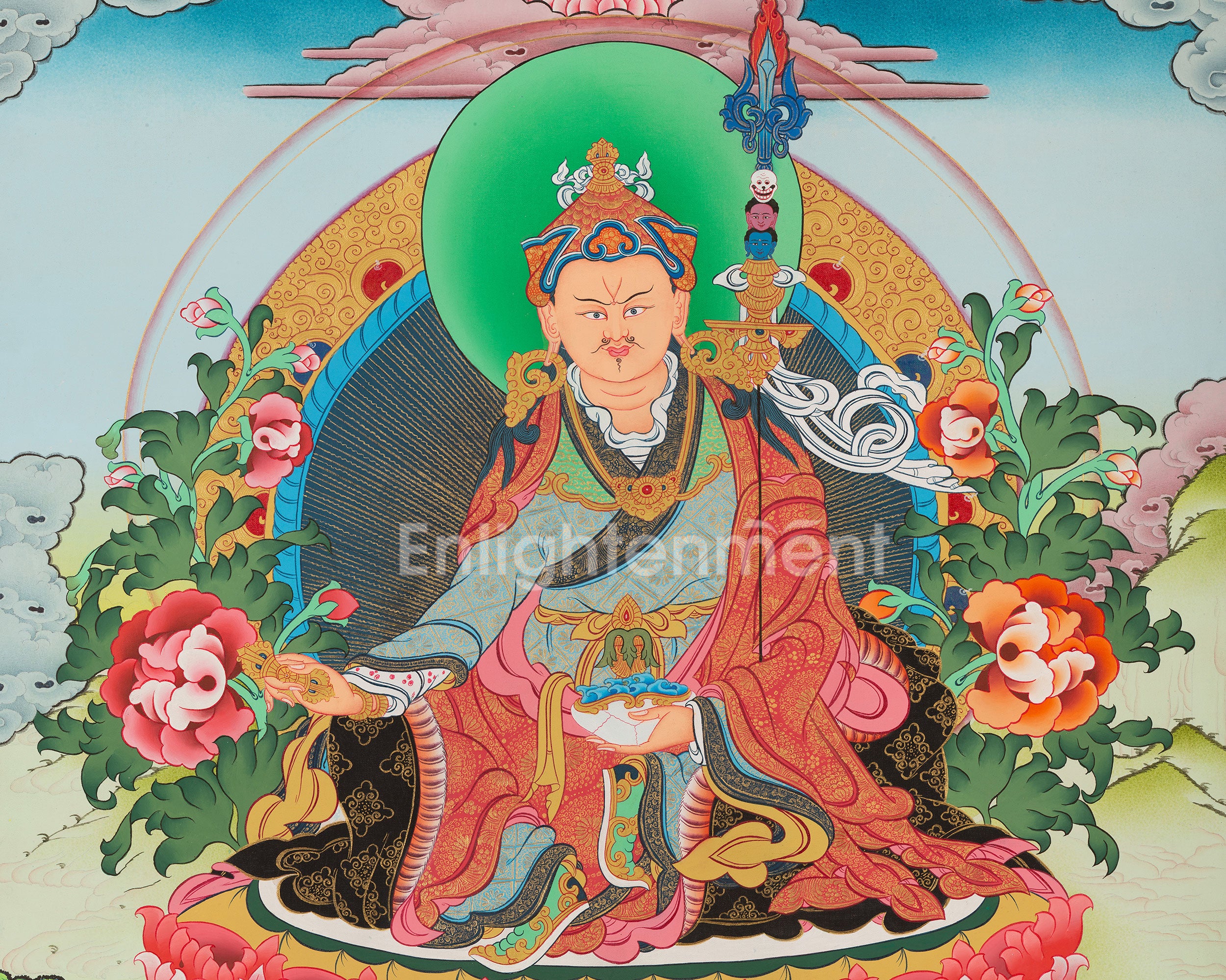 Guru Rinpoche Thangka | Wall Decor Painting