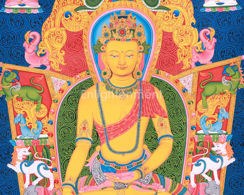 Enlightened Dharma Teacher Shakyamuni Buddha | Paubha Artwork