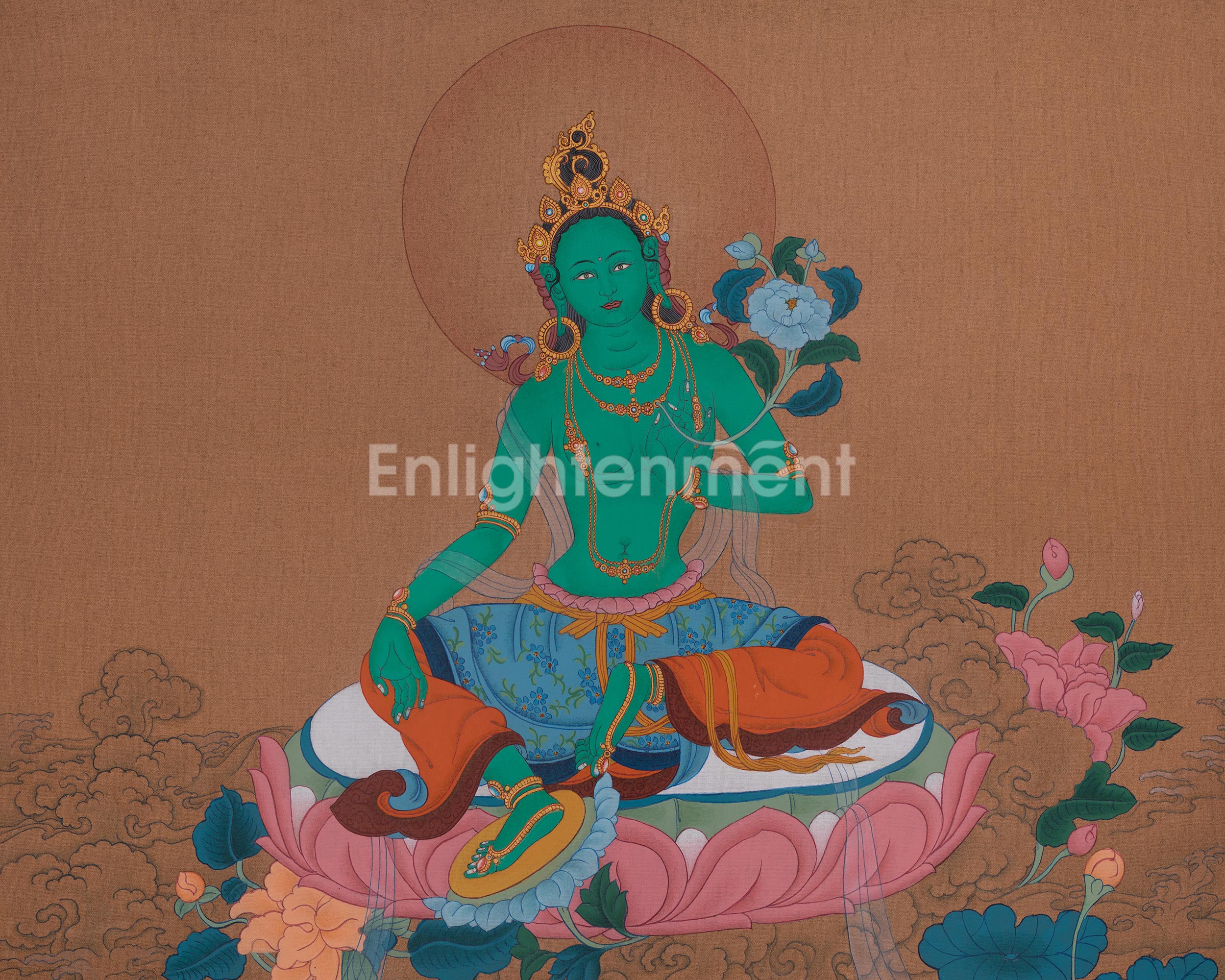 Authentic Green Tara Art | Sacred Symbol of Compassion and Enlightened Action