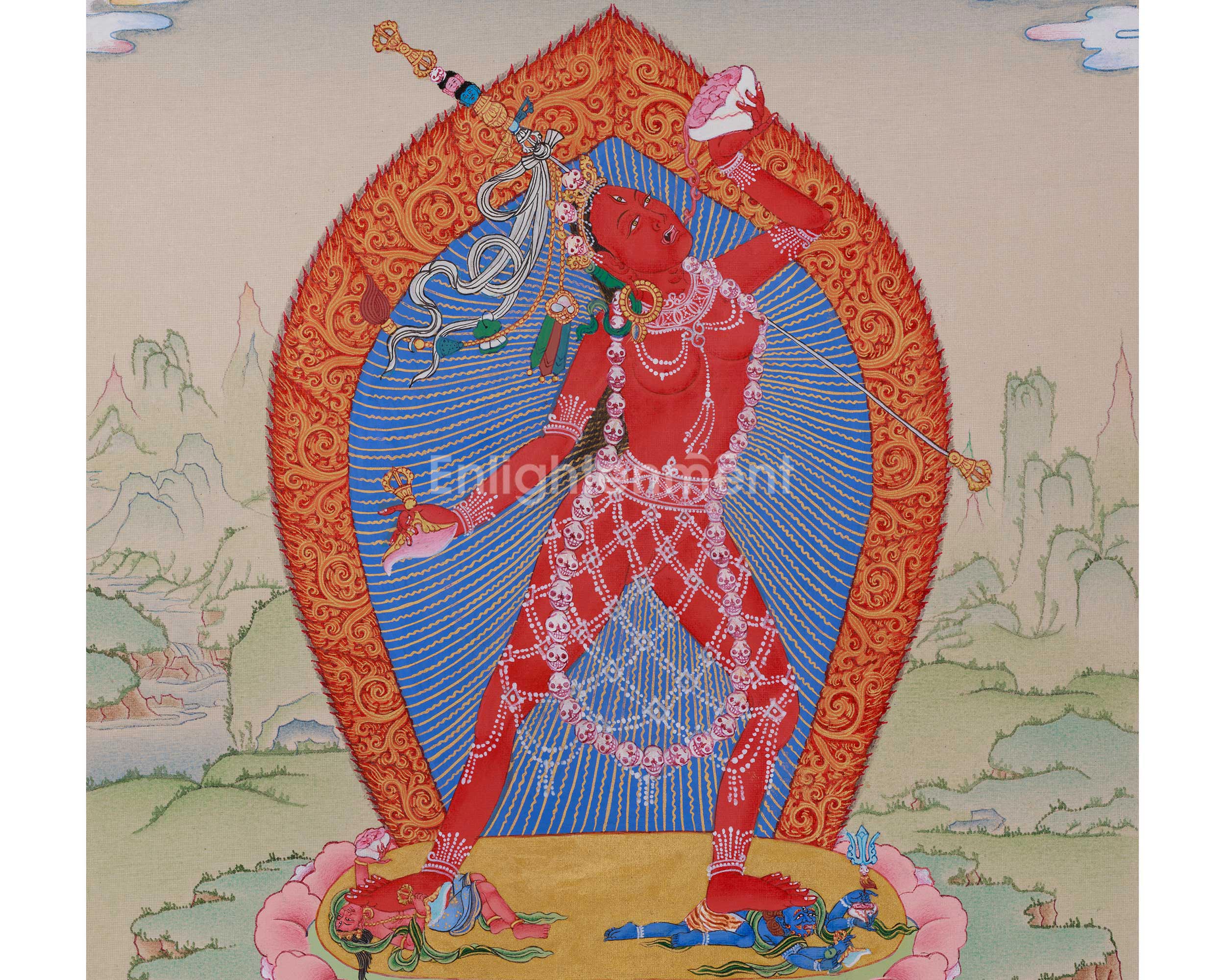 Fierce Vajrayogini Dakini Painting | The Divine Goddess of Wisdom and Power
