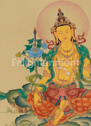 Rare Wisdom Bodhisattva Manjughosa | Traditional Masterpiece for Collectors