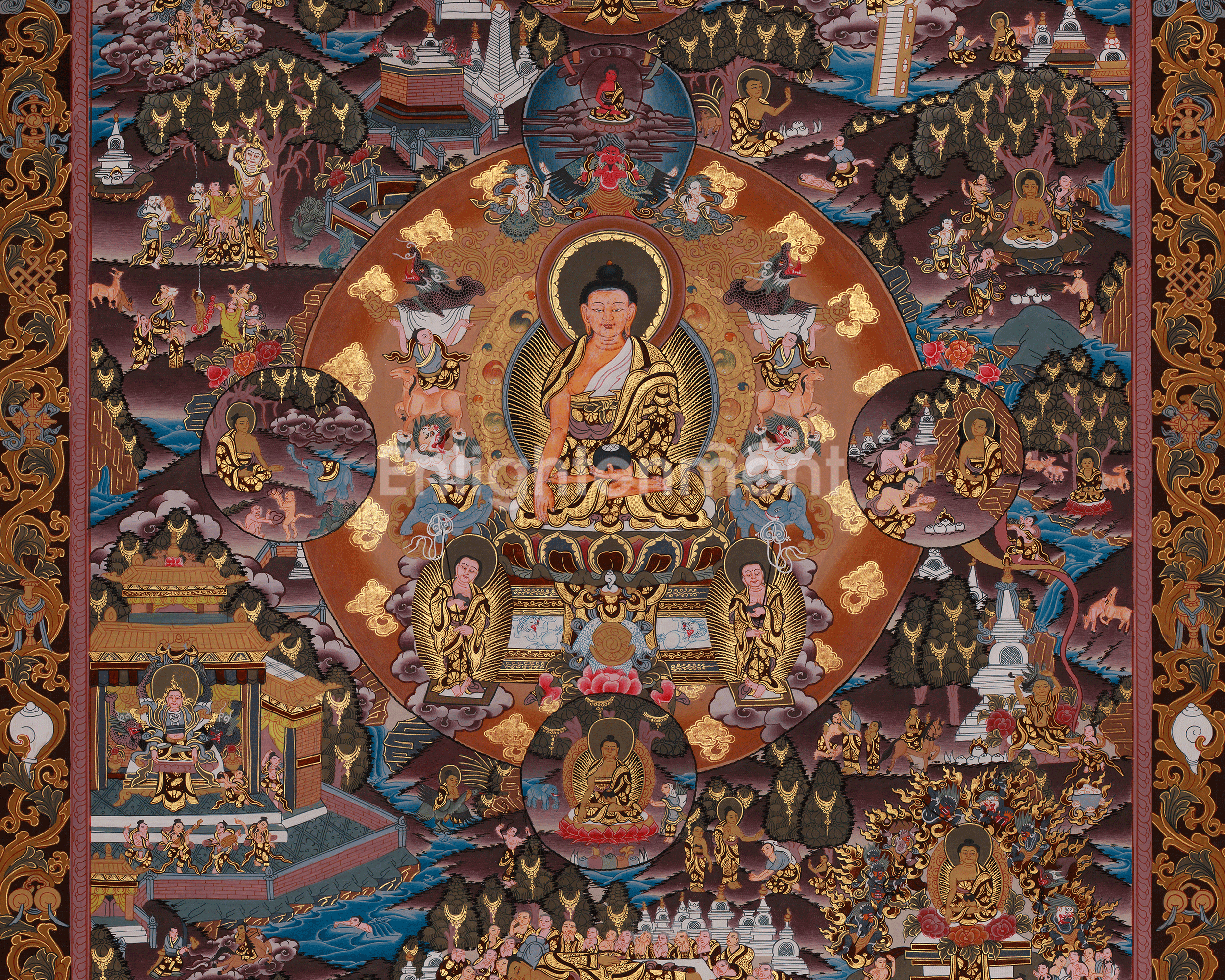 Traditional Art of Buddha's Life History | A Journey to Enlightenment