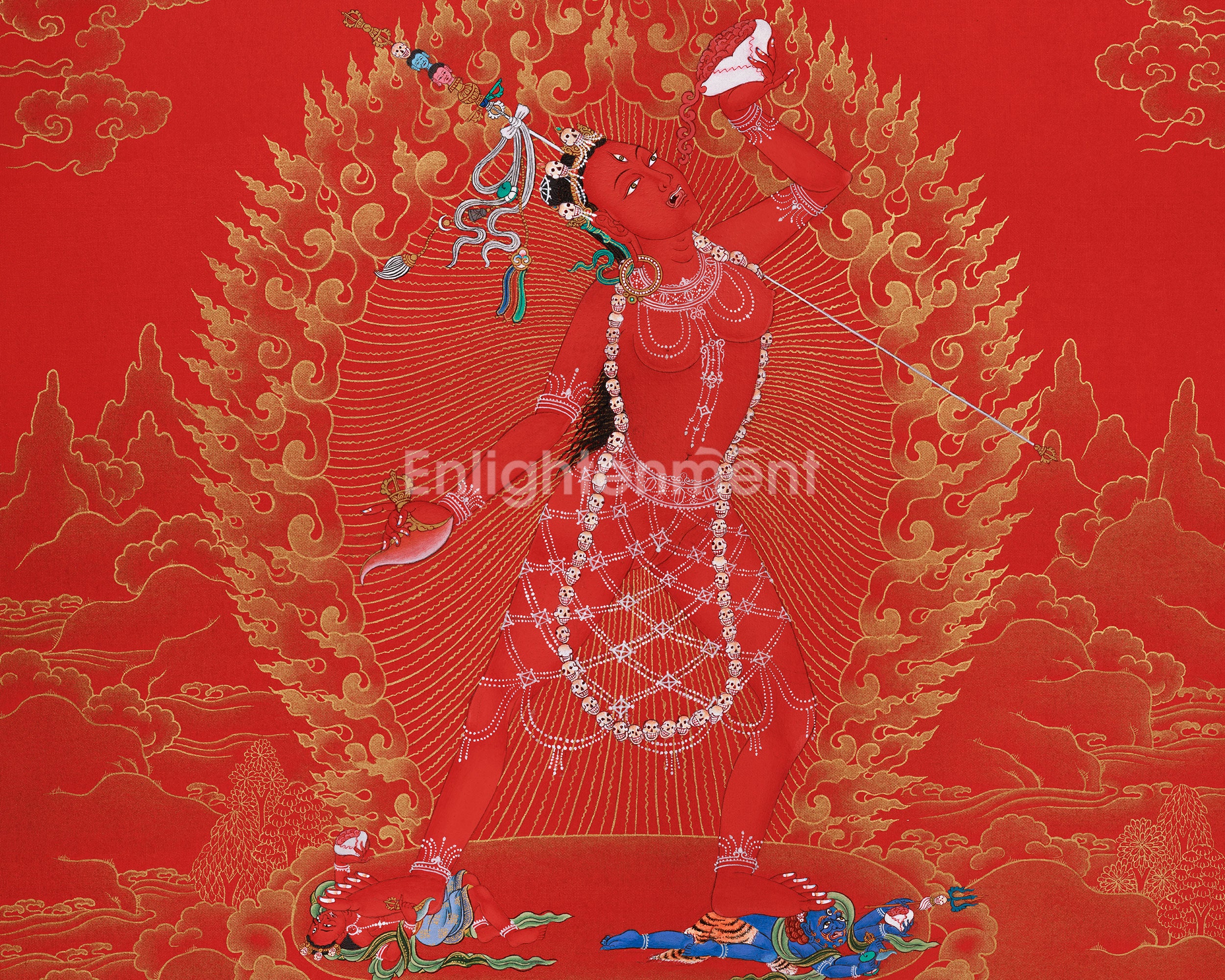 Tibetan Thangka of Vajrayogini | A Representation of Wisdom and Transformation