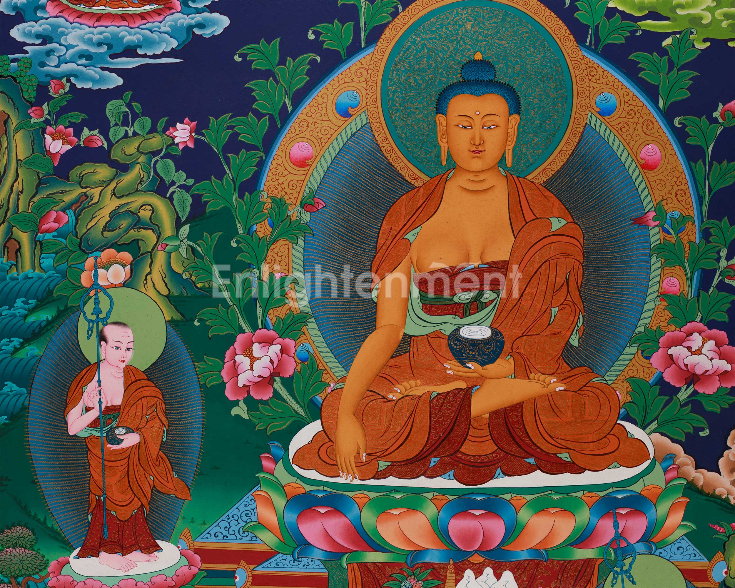 Historical Gautama Buddha Thangka | Founder of Buddhism