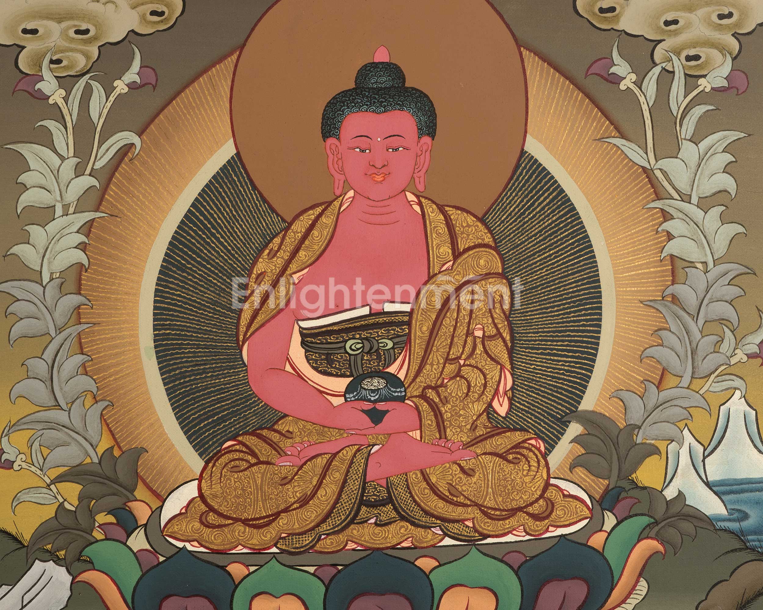Buddha Amitabha Painting | Wall Hanging Buddha Thangka