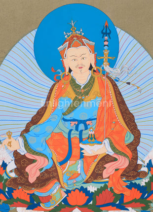 Padmasambhava: The Second Buddha Thangka | Detailed Artwork of Guru Rinpoche ( includes Consecration charges)