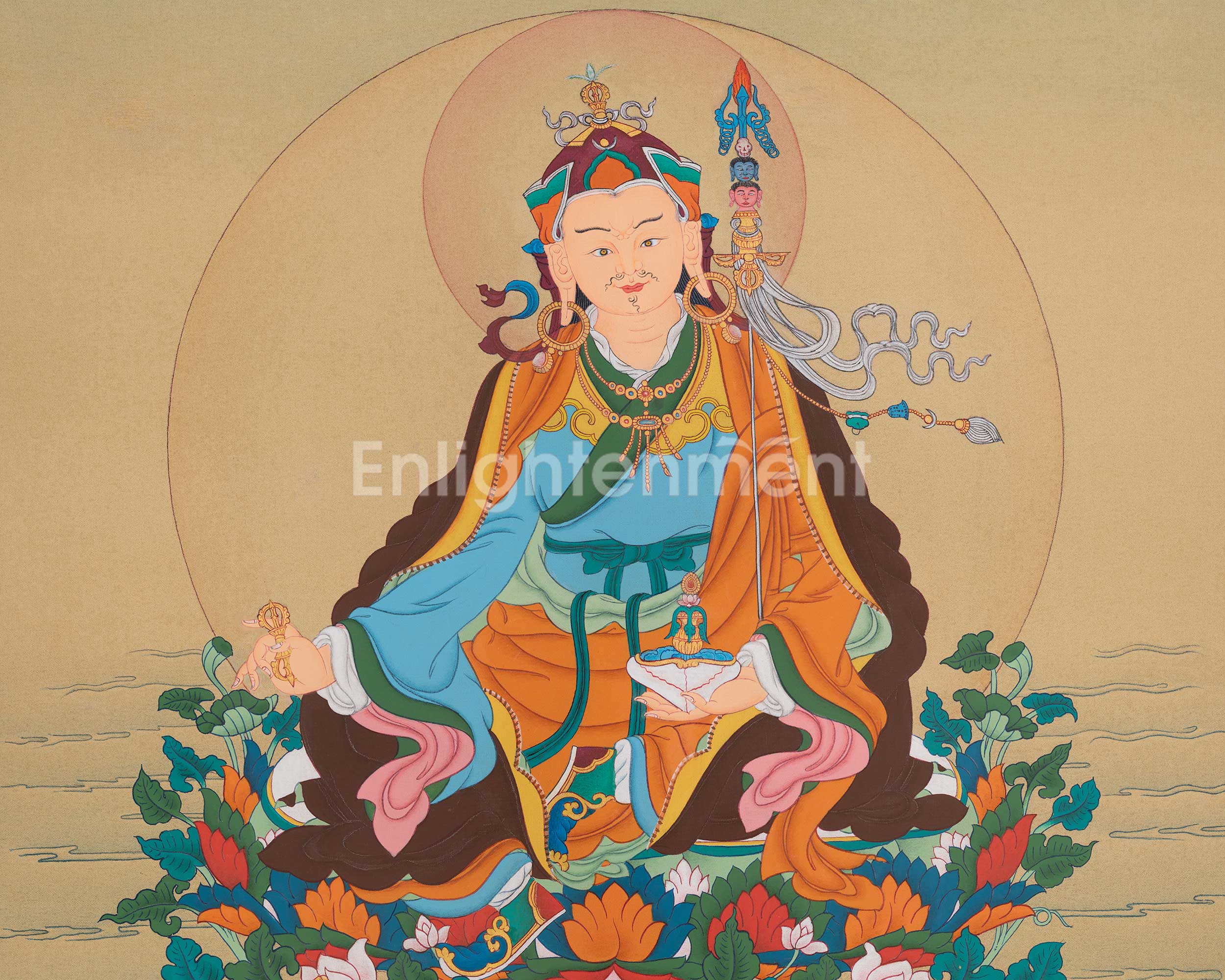 Guru Rinpoche Wall Hanging Thangka | Padmasambhava Buddhist Artwork