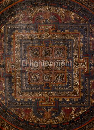 Buddhist Mantra Mandala | Spiritual Art of Protection | Mandala Painting