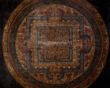 Buddhist Mantra Mandala | Spiritual Art of Protection | Mandala Painting