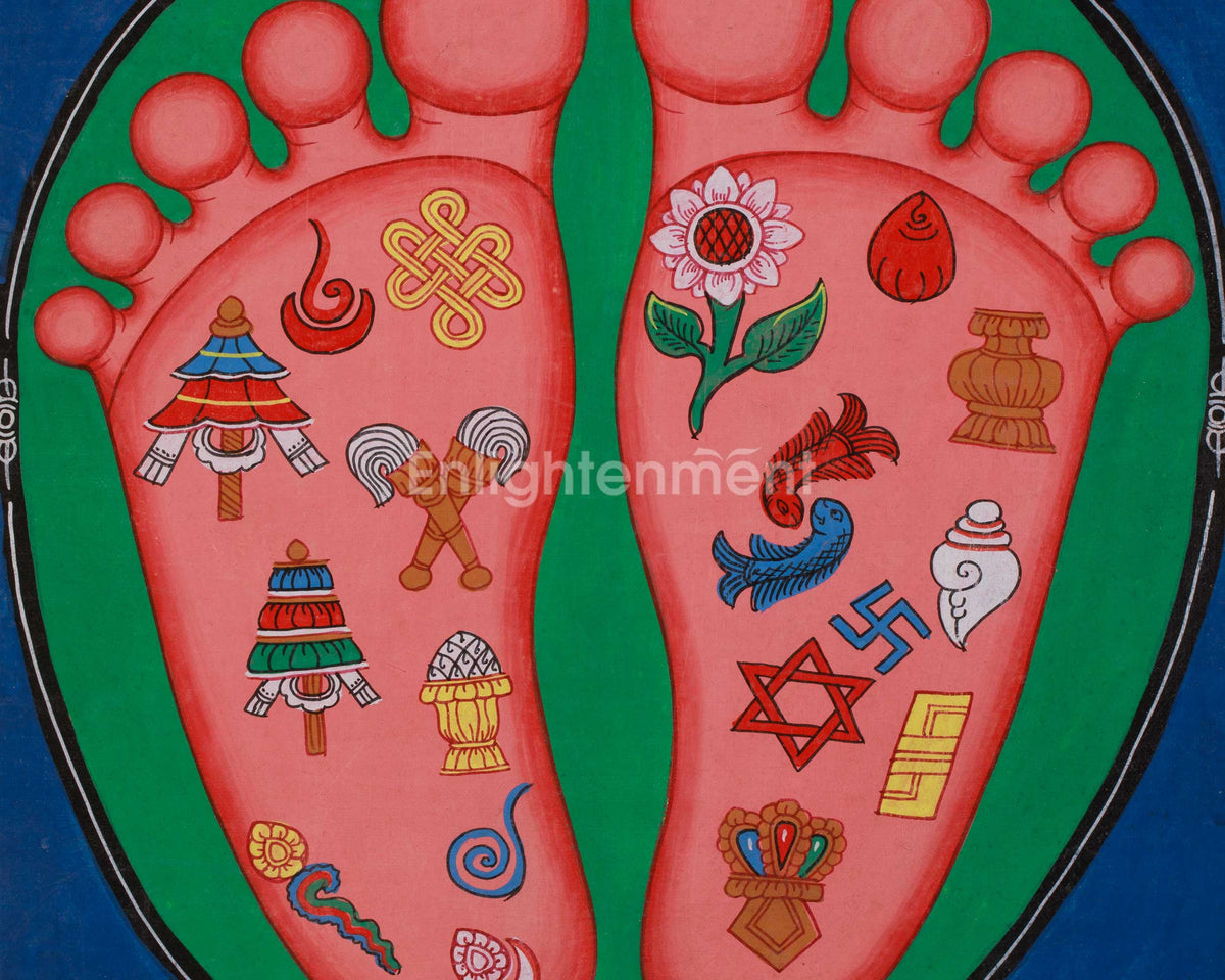 Buddha's Feet Laden | Auspicious Signs