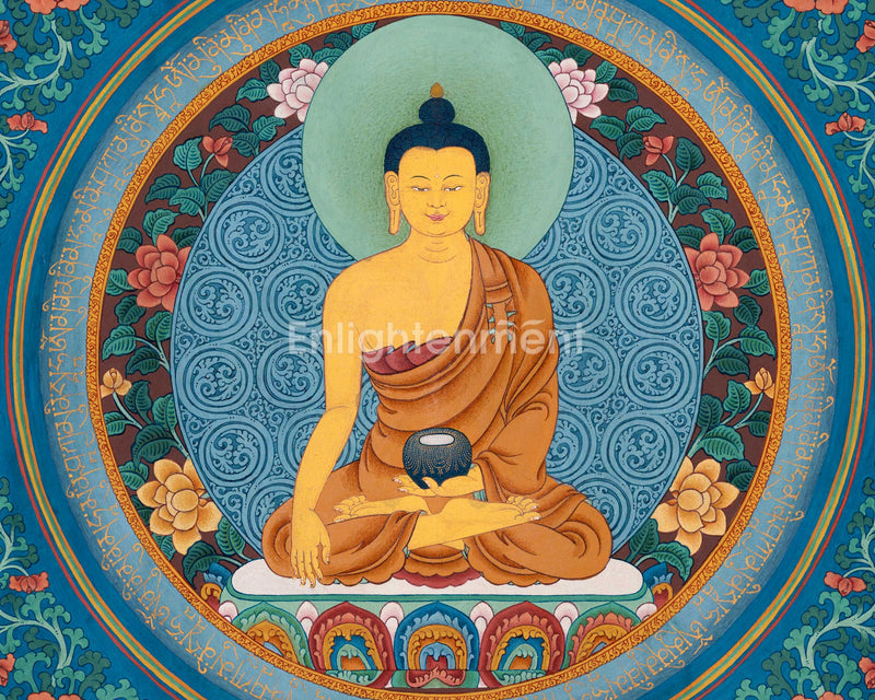 Unique Buddha Shakyamuni Mantra Mandala | A Collector's Masterpiece