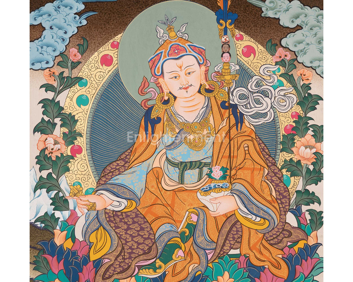 Padmasambhava Guru Rinpoche | Tibetan Thangka | Wall Decors