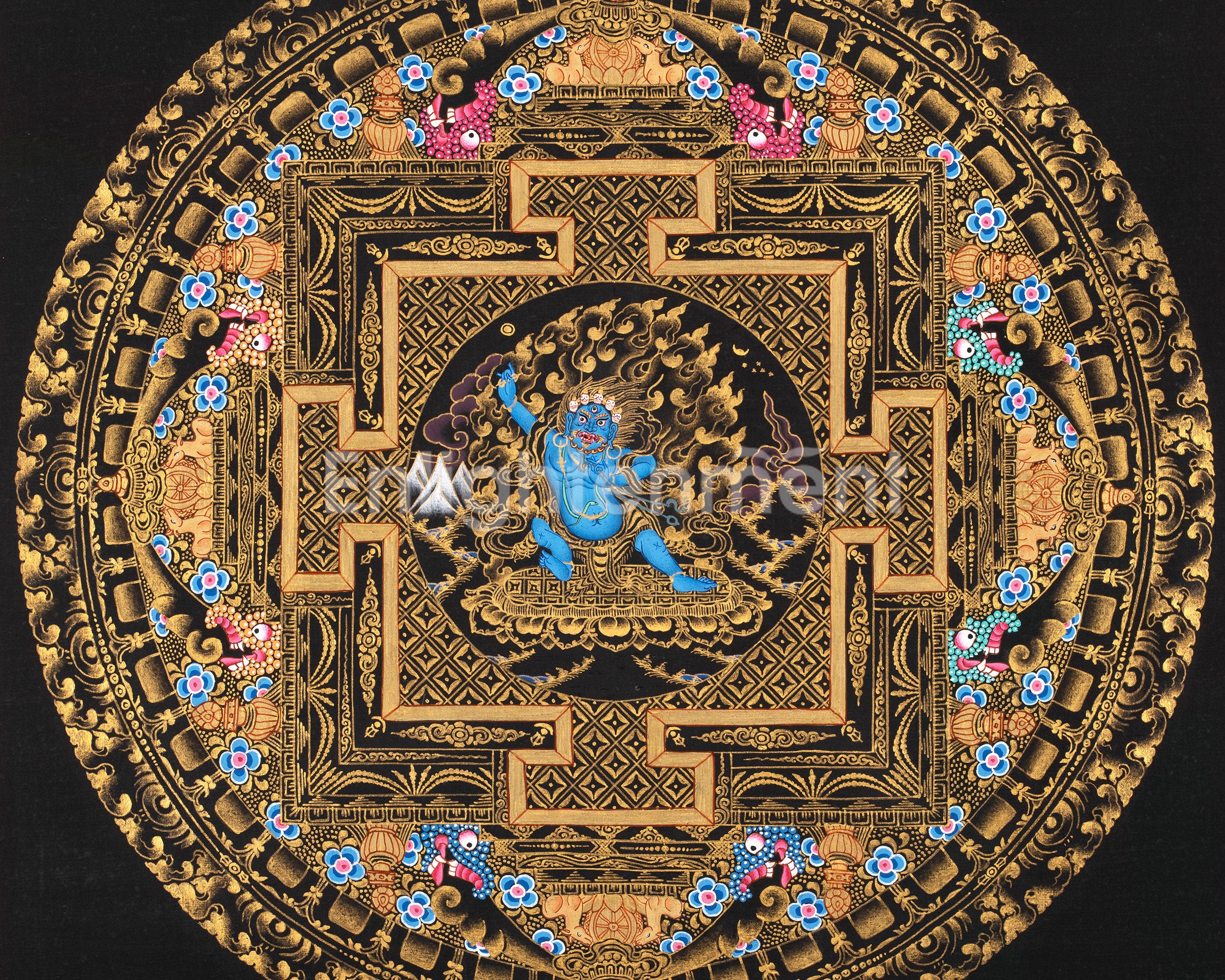 Vajrapani Mandala Thangka | Asian Art