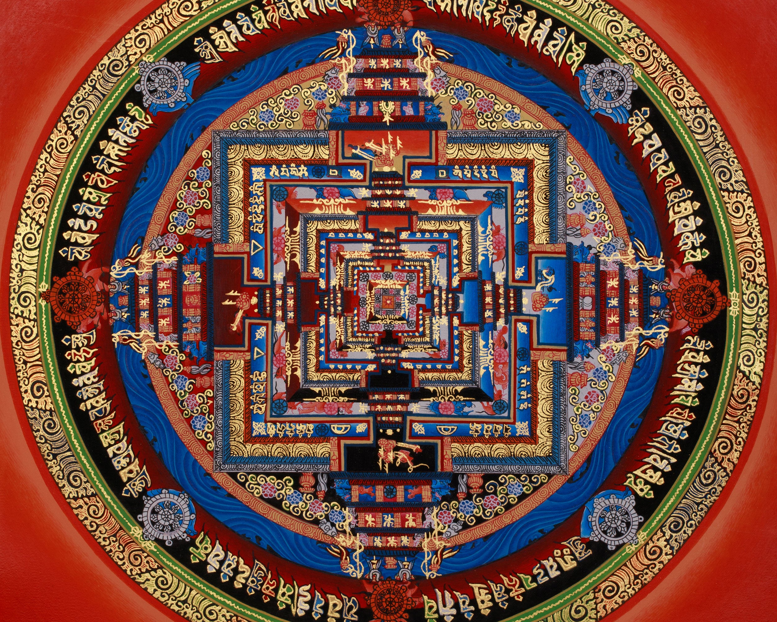 The Kalachakra Mandala Thangka | Tibetan Artwork of the Wheel of Time