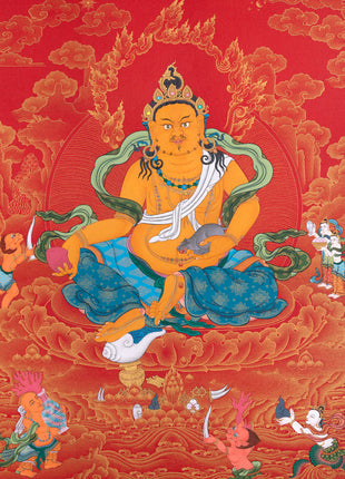 Dzambala Thangka | Buddhist Thangka Painting