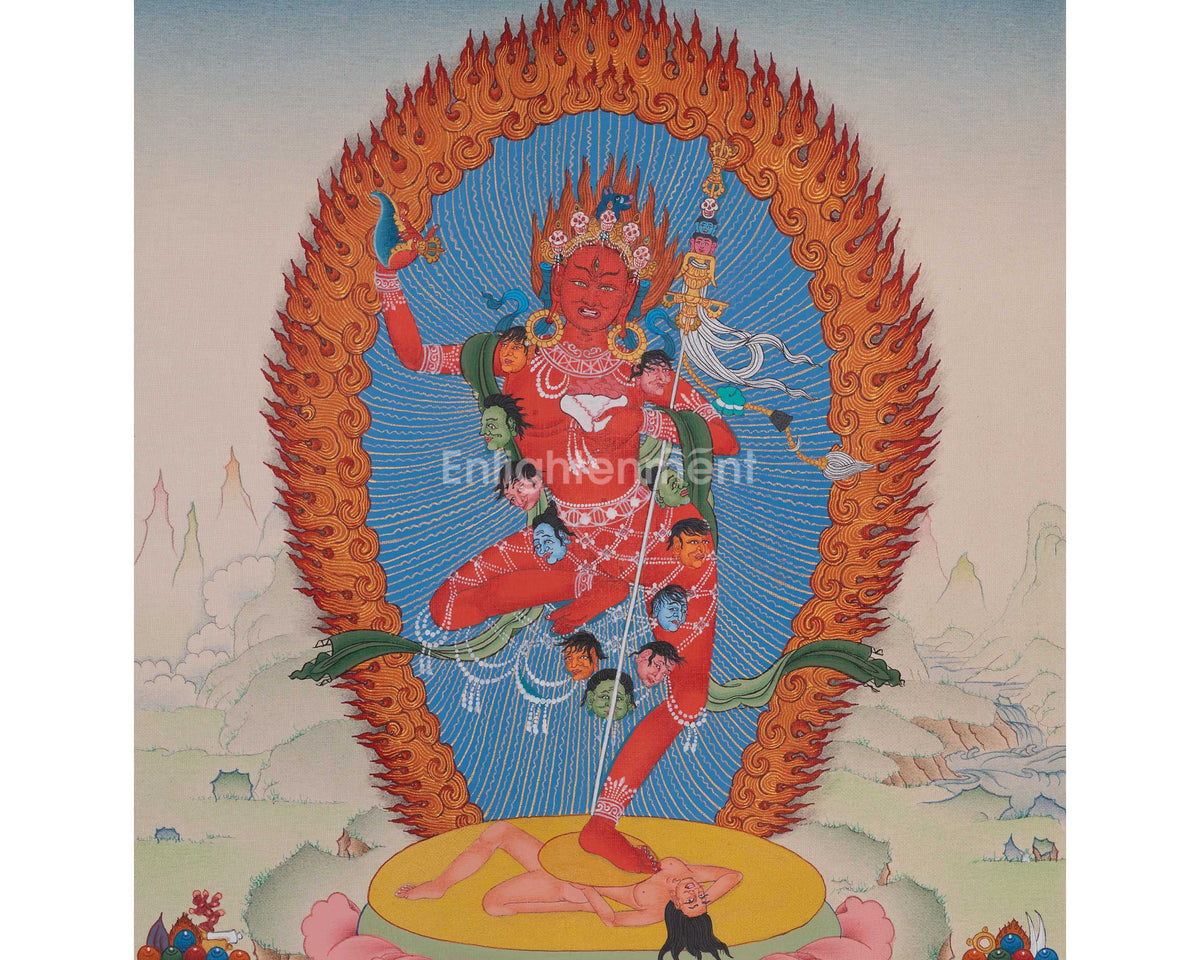 Vajravarahi Buddhist Thangka | Dorje Phagmo Art | Wall Hanging Decors