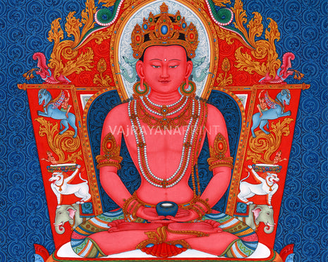 High-Quality Amitabha Buddha Giclee Canvas Print | A Spiritual Journey to Pure Land