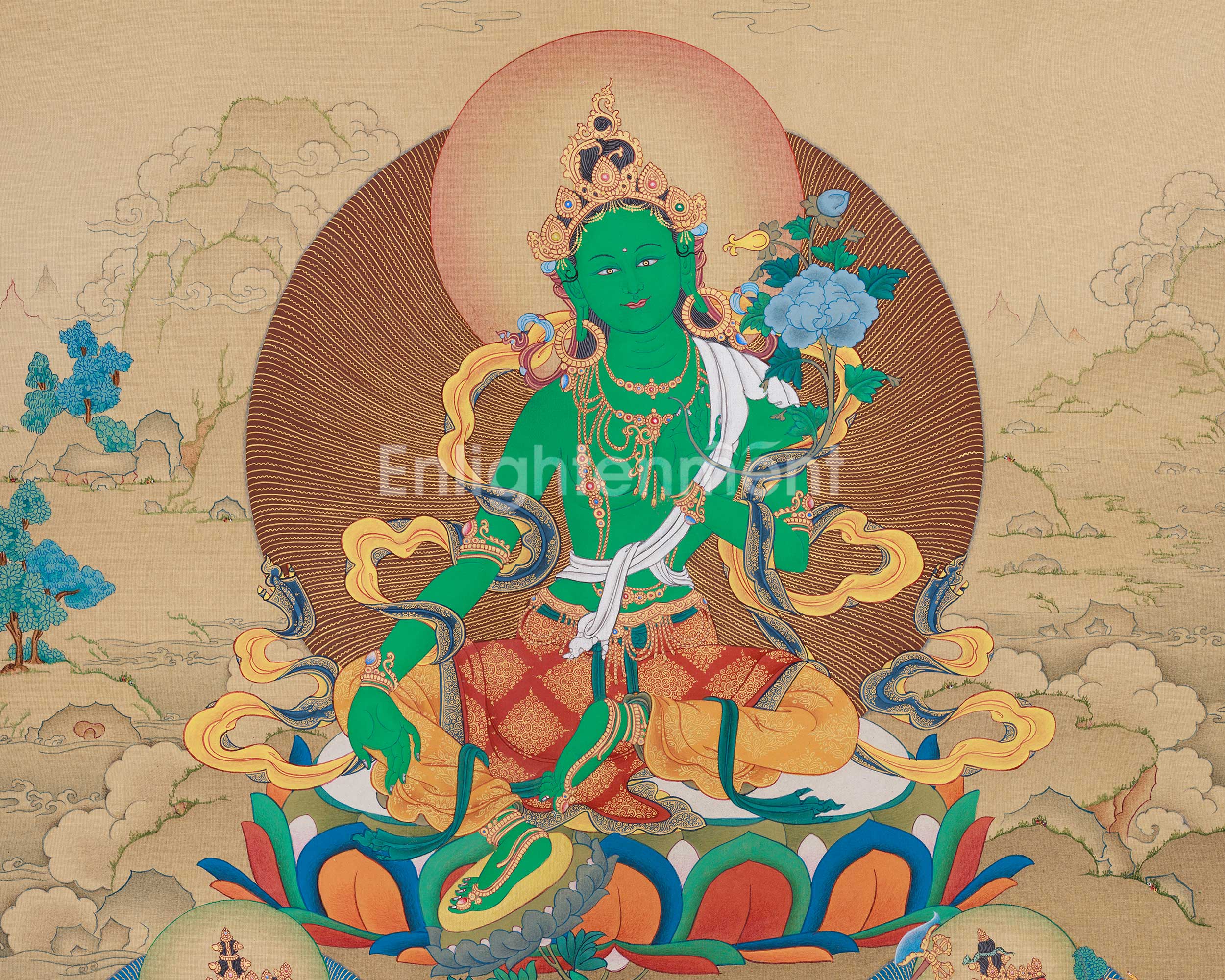 Himalayan Buddhist Goddess Green Tara | A Symbol of Swift Protection and Liberation