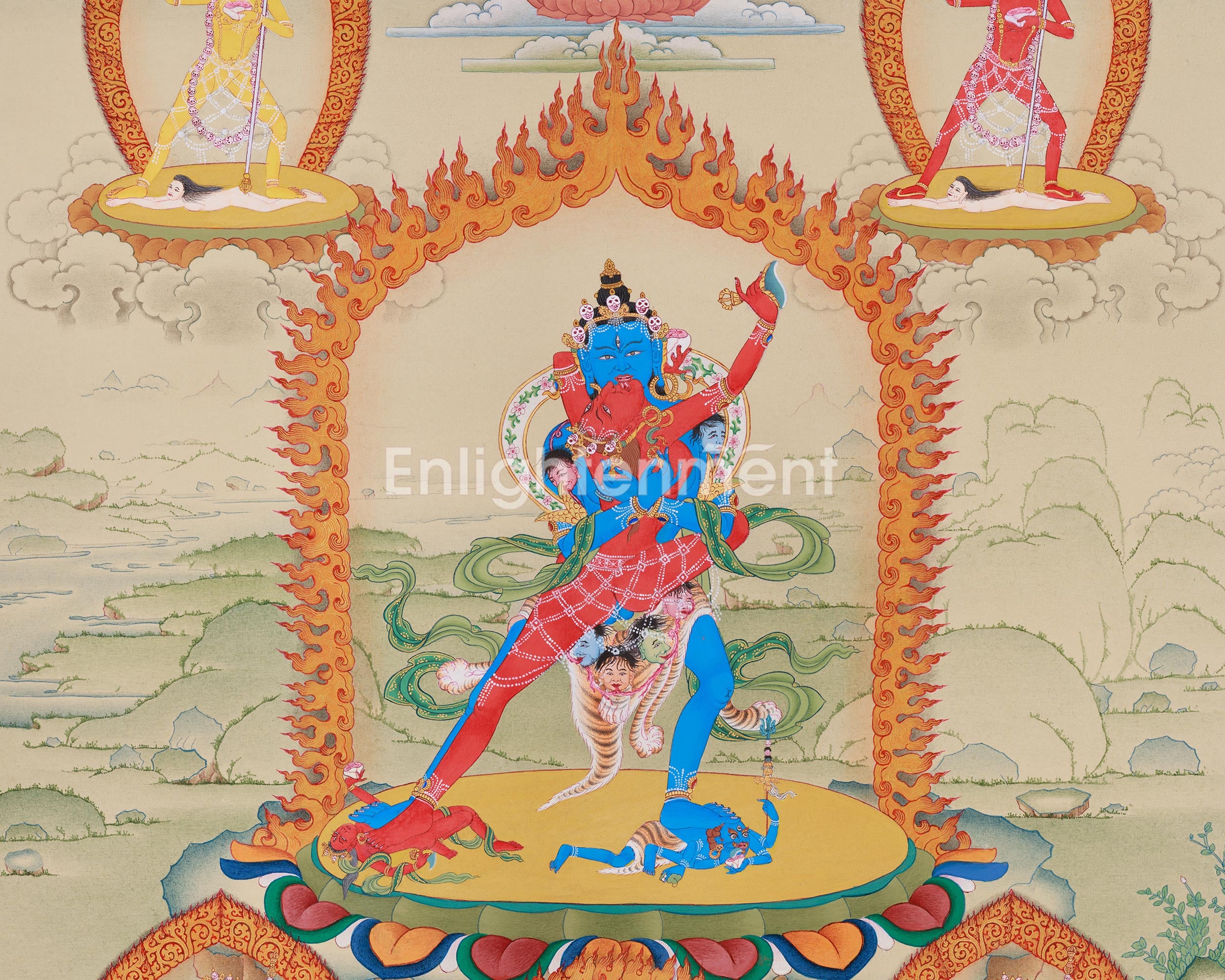 Buddhist Tantric Deity Chakrasamvara | Wheel of Supreme Bliss