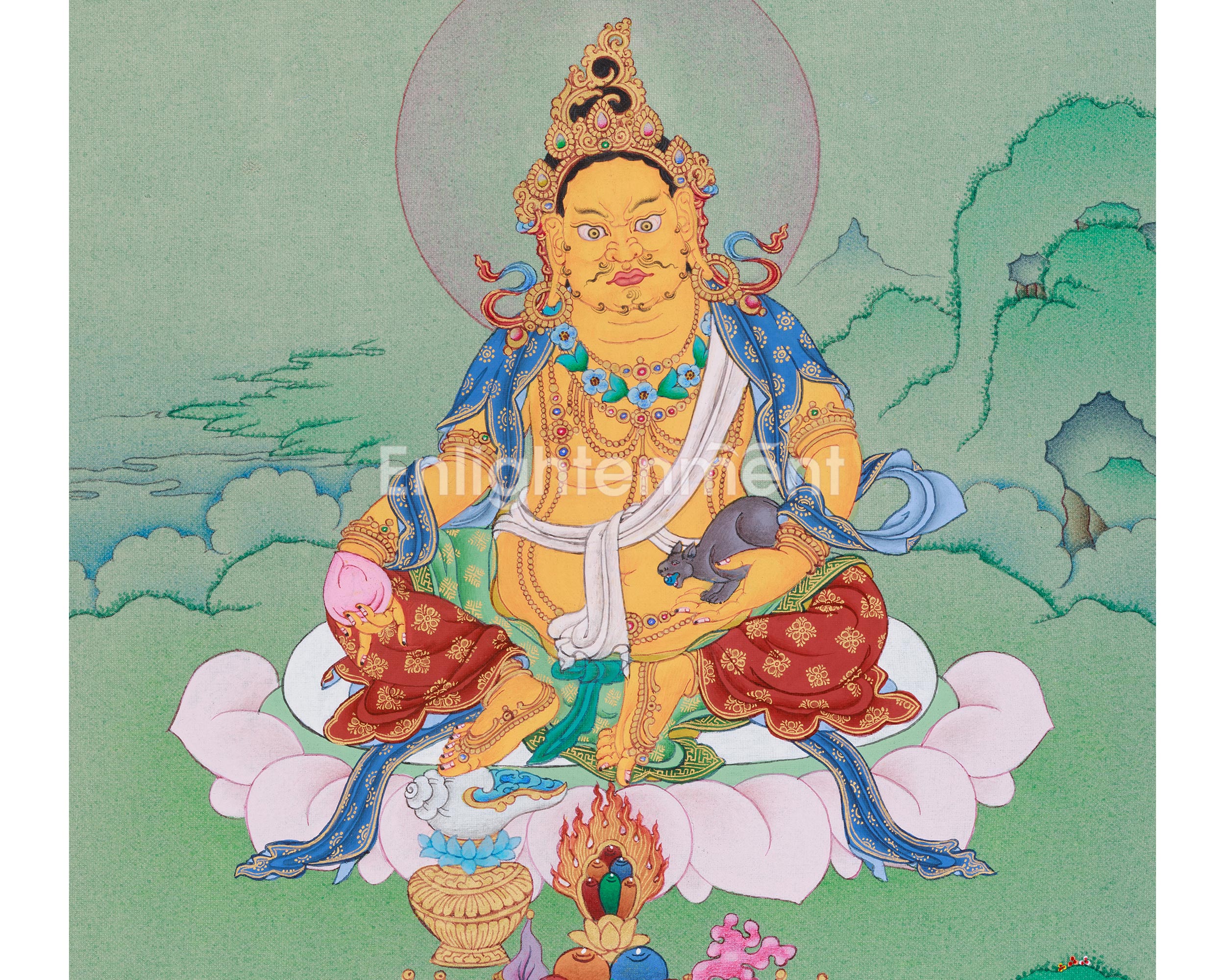 Yellow Jambhala, The God of Wealth | Bringing Fortune, Prosperity, and Protection