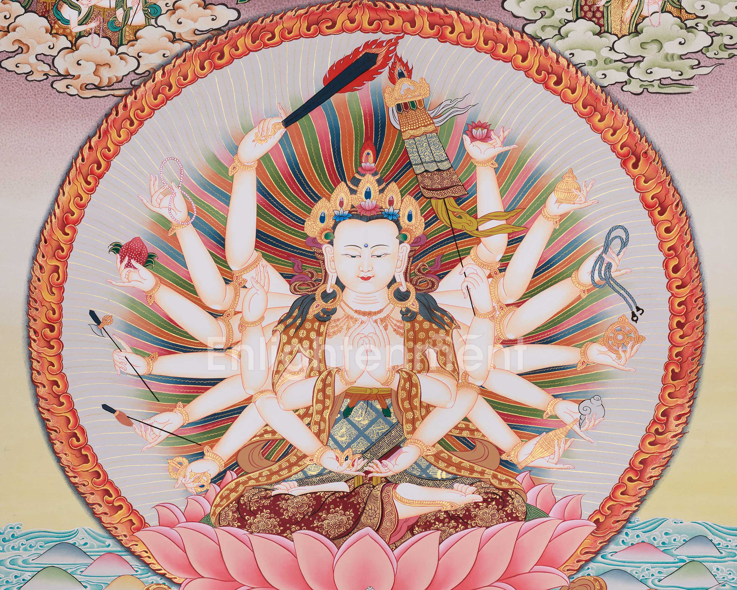 Tibetan Cundi Thangka | Manifestation of Spiritual Power