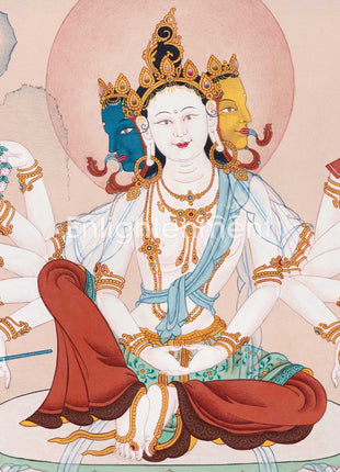 Candrakanti Tara  | 21 Tara of Surya Gupta Thangka