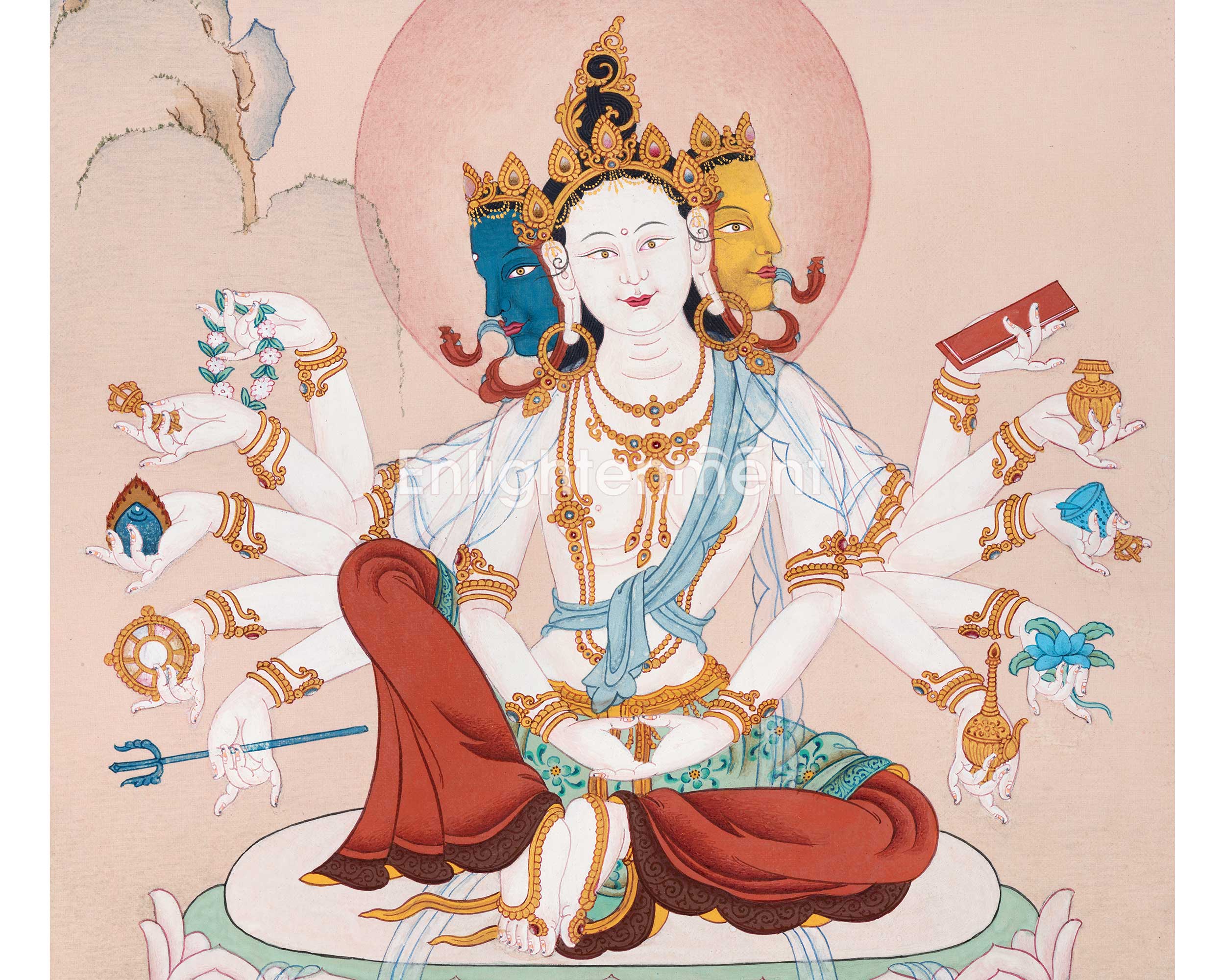 Candrakanti Tara  | 21 Tara of Surya Gupta Thangka