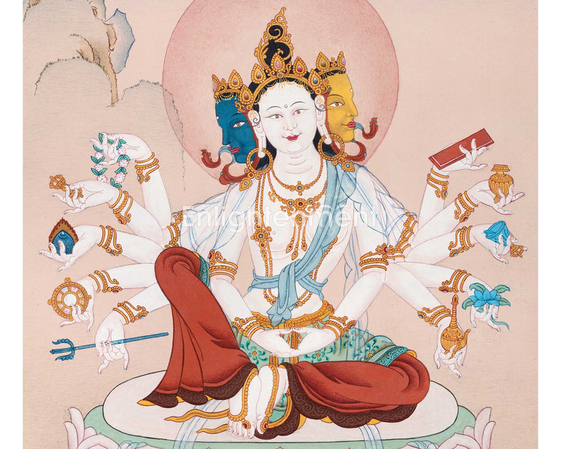 Candrakanti Tara  | 21 Tara of Surya Gupta Thangka