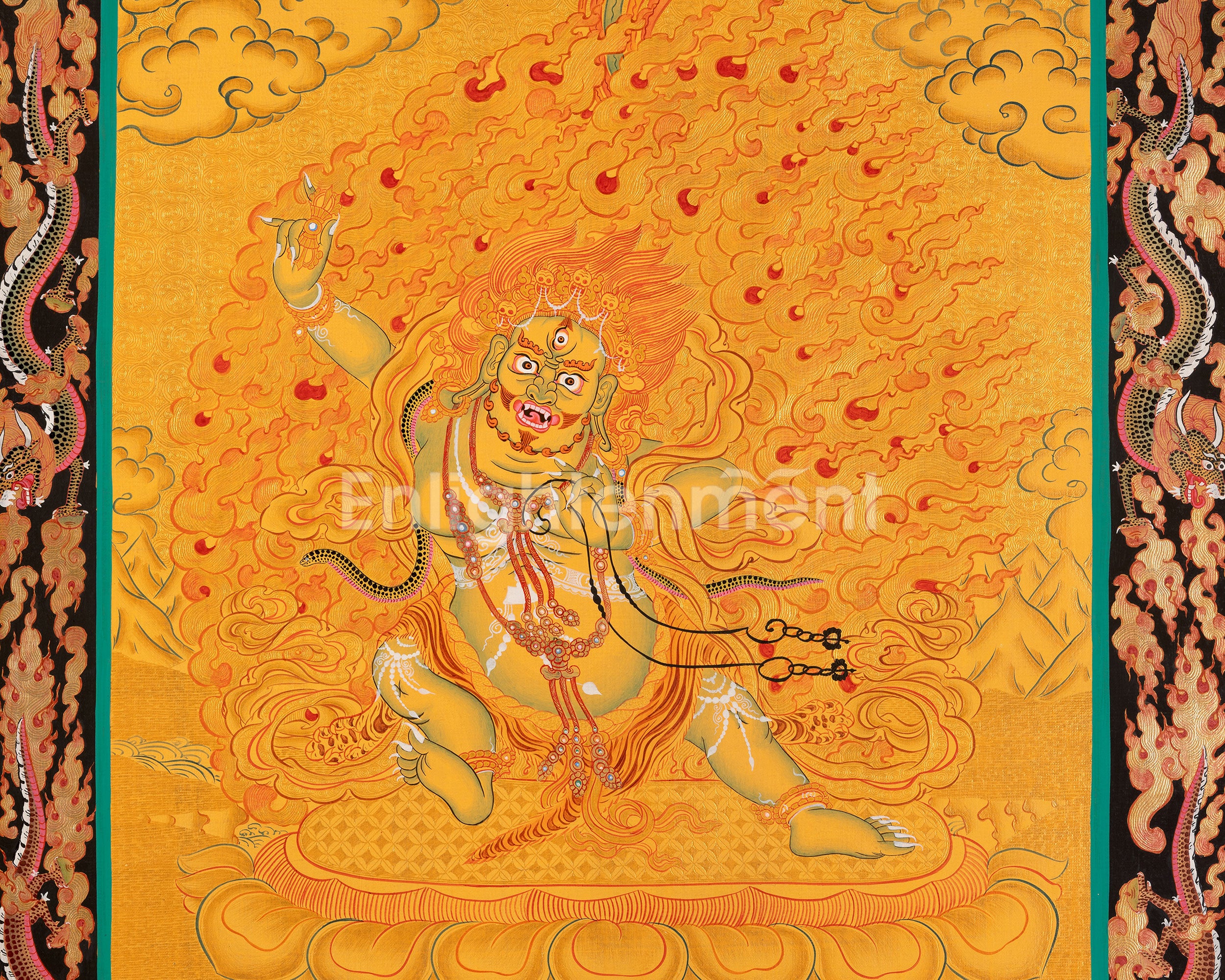 Vajrapani Thangka | Wall Hanging Canvas Art