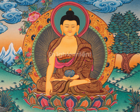 Shakyamuni Thangka | Symbol of Peace and Enlightenment