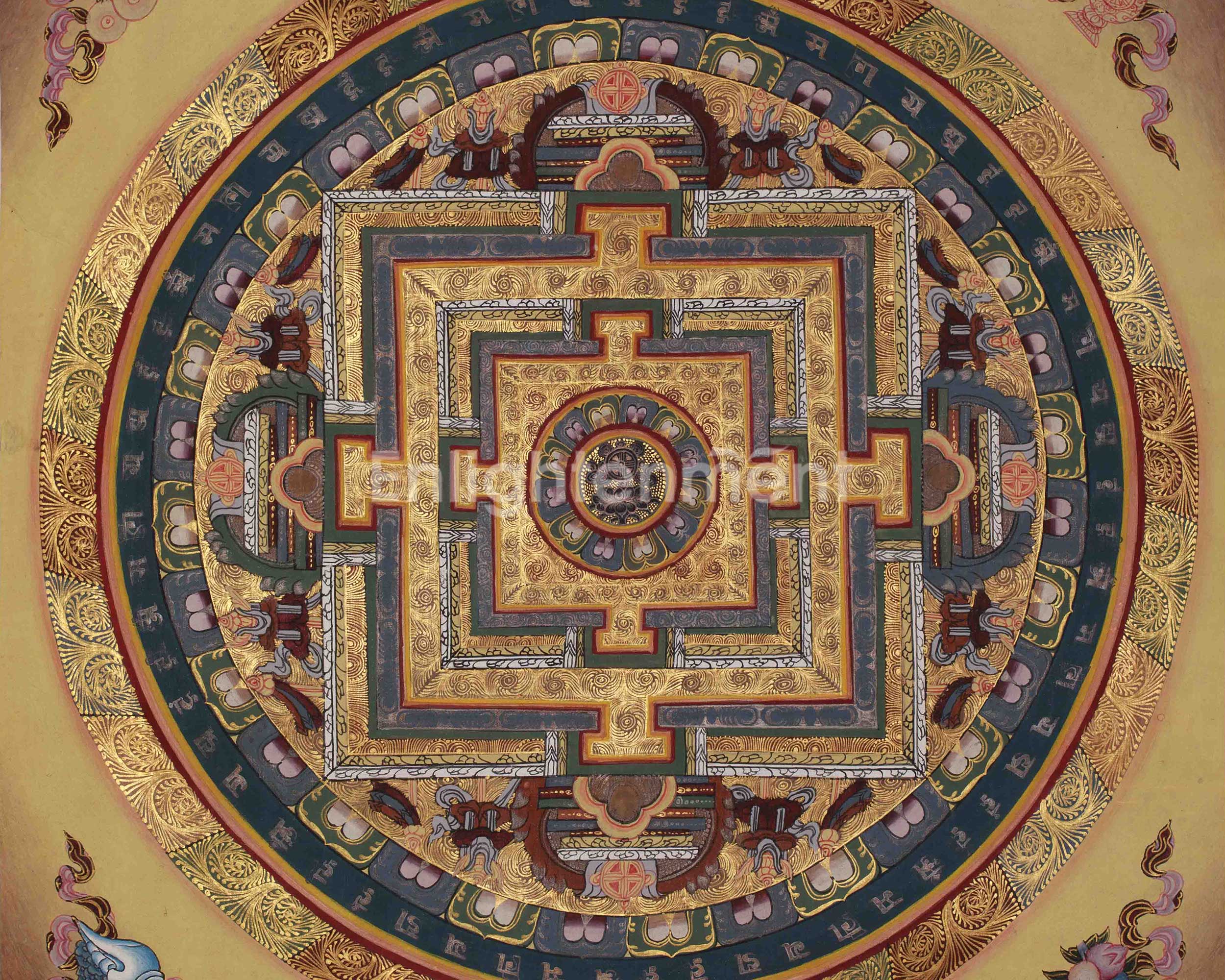 Kalachakra Spiritual Mandala Art | Wisdom, Protection, and Inner Awakening