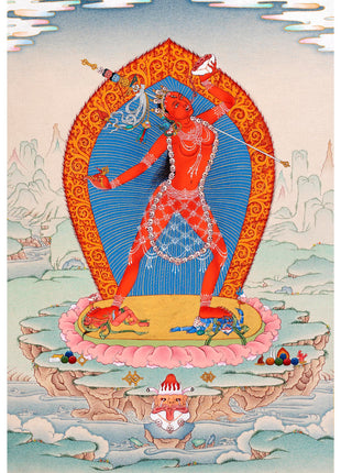 Vajrayogini Dakini Thangka | Hand Painted Tibetan Art