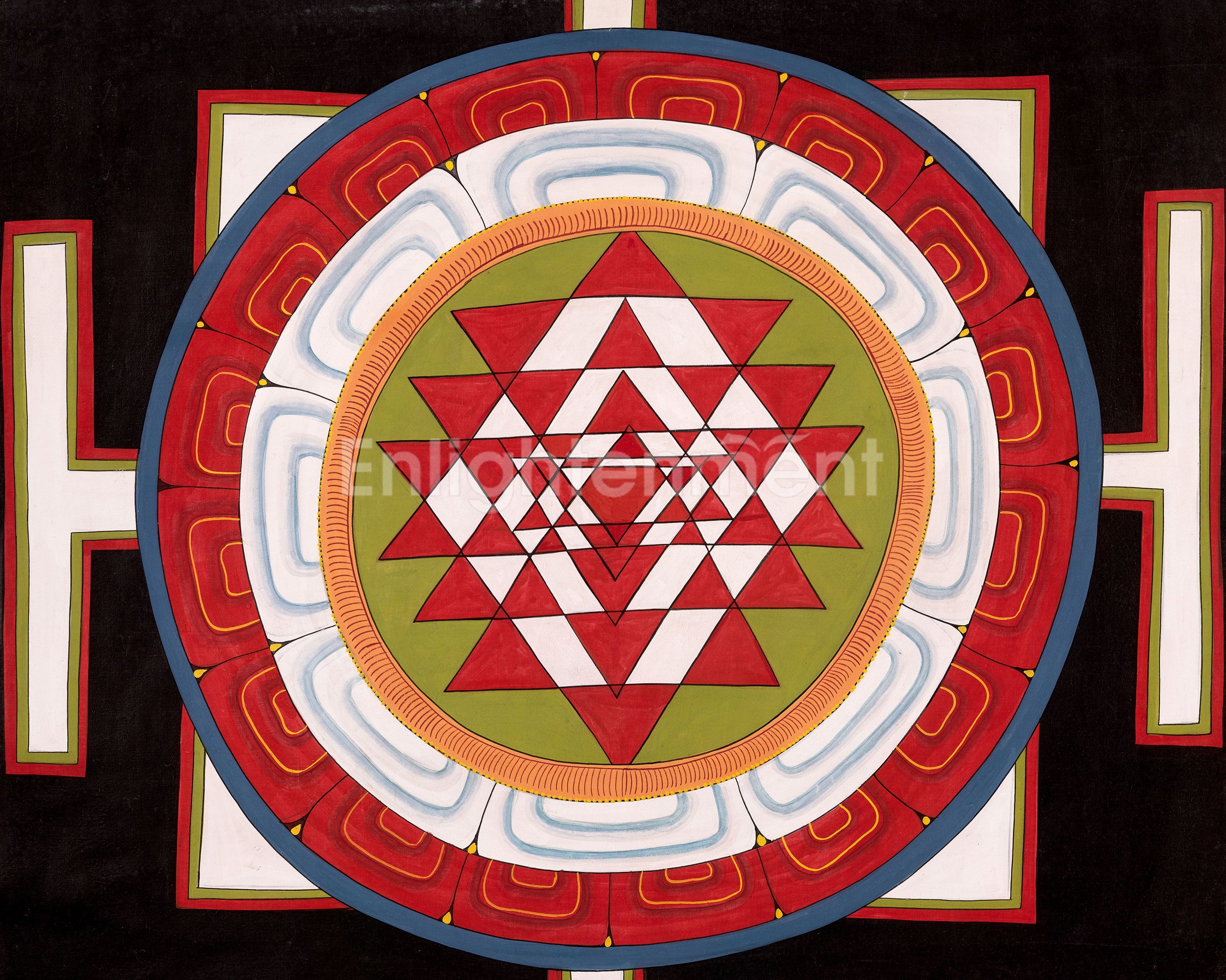 Shree Yantra Mandala Thangka | Meditation Artwork