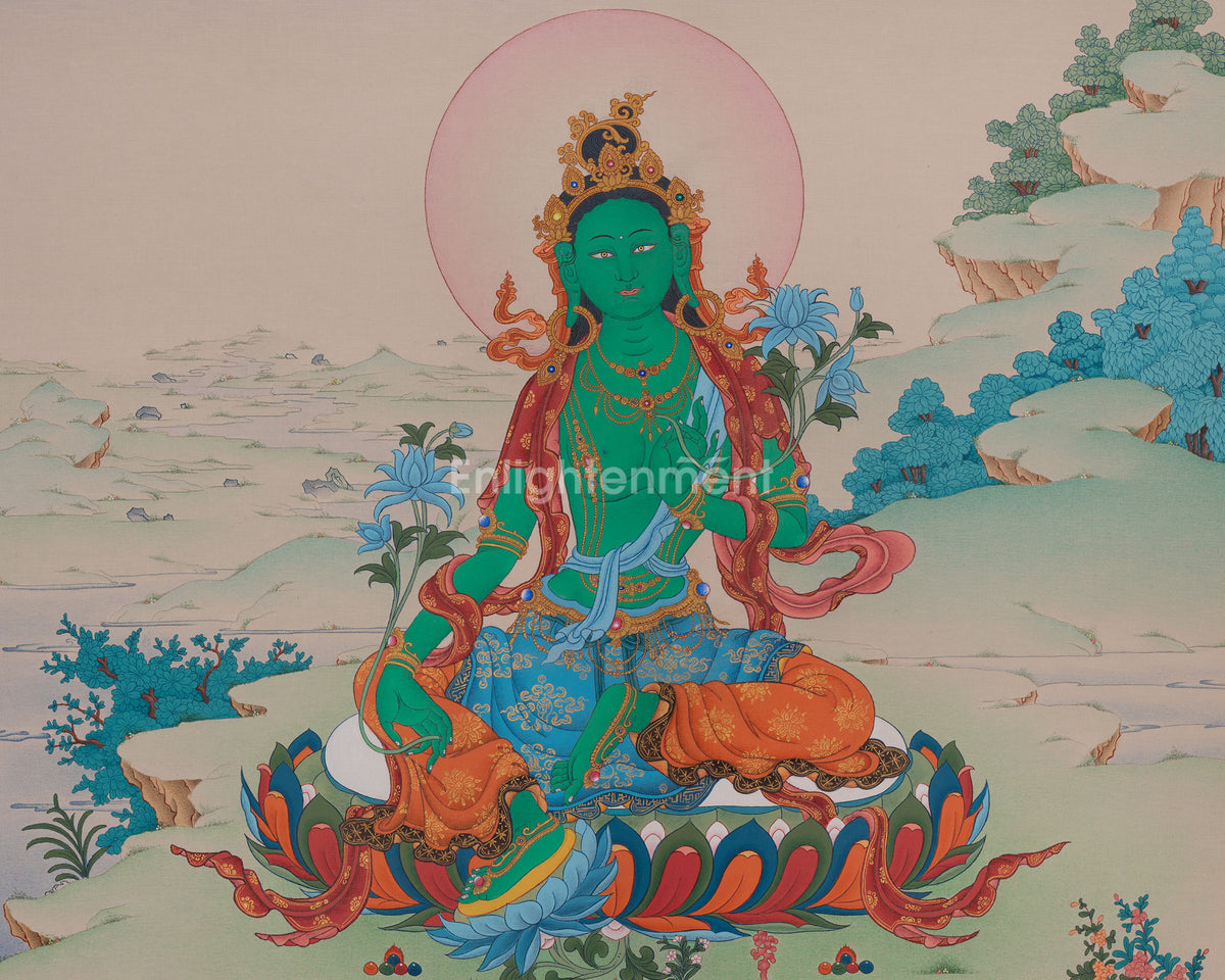 Green Tara Bodhisattva of Action | Compassion And Protection Deity