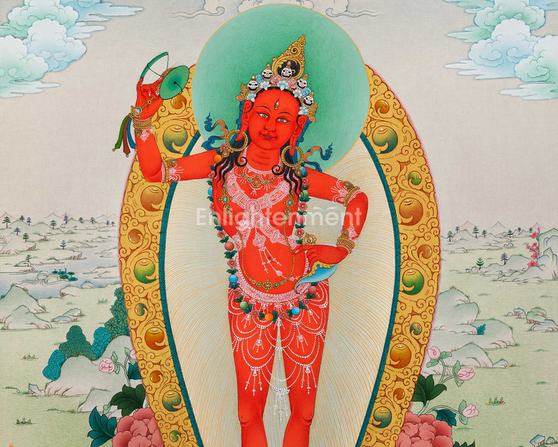 Yumkha Dechen: Queen of Great Bliss Thangka