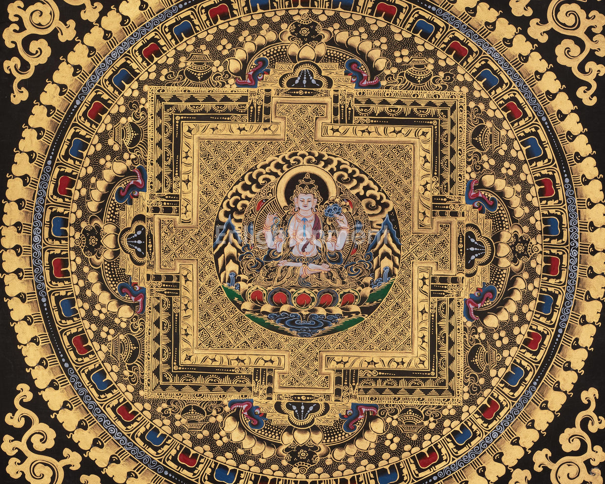 Chenrezig Mandala Artwork | Bodhisattva of Infinite Compassion