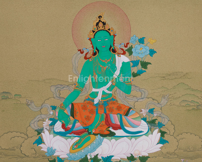 Arya Tara Thangka - Swift Liberator Goddess