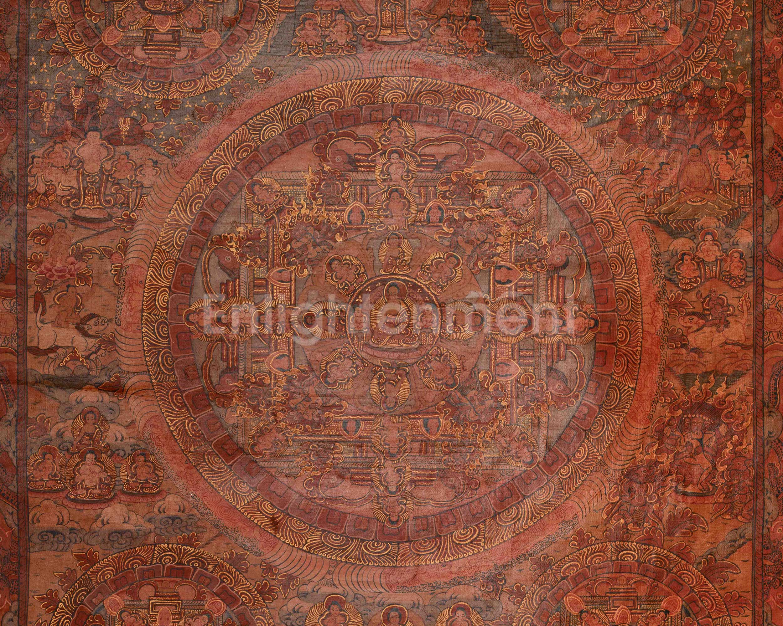 Divine Buddha Mandala Thangka | Symbol Of Enlightenment And Inner Peace | Meditation & Spiritual Altar
