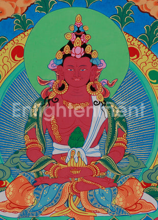 Longevity Buddha, Amitayus | Thangka for Healing and Long Life