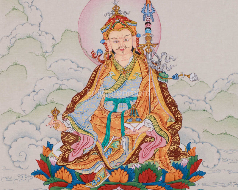 Guru Padmasambhava, Second Buddha of Tibet | Minature Thangka Painting