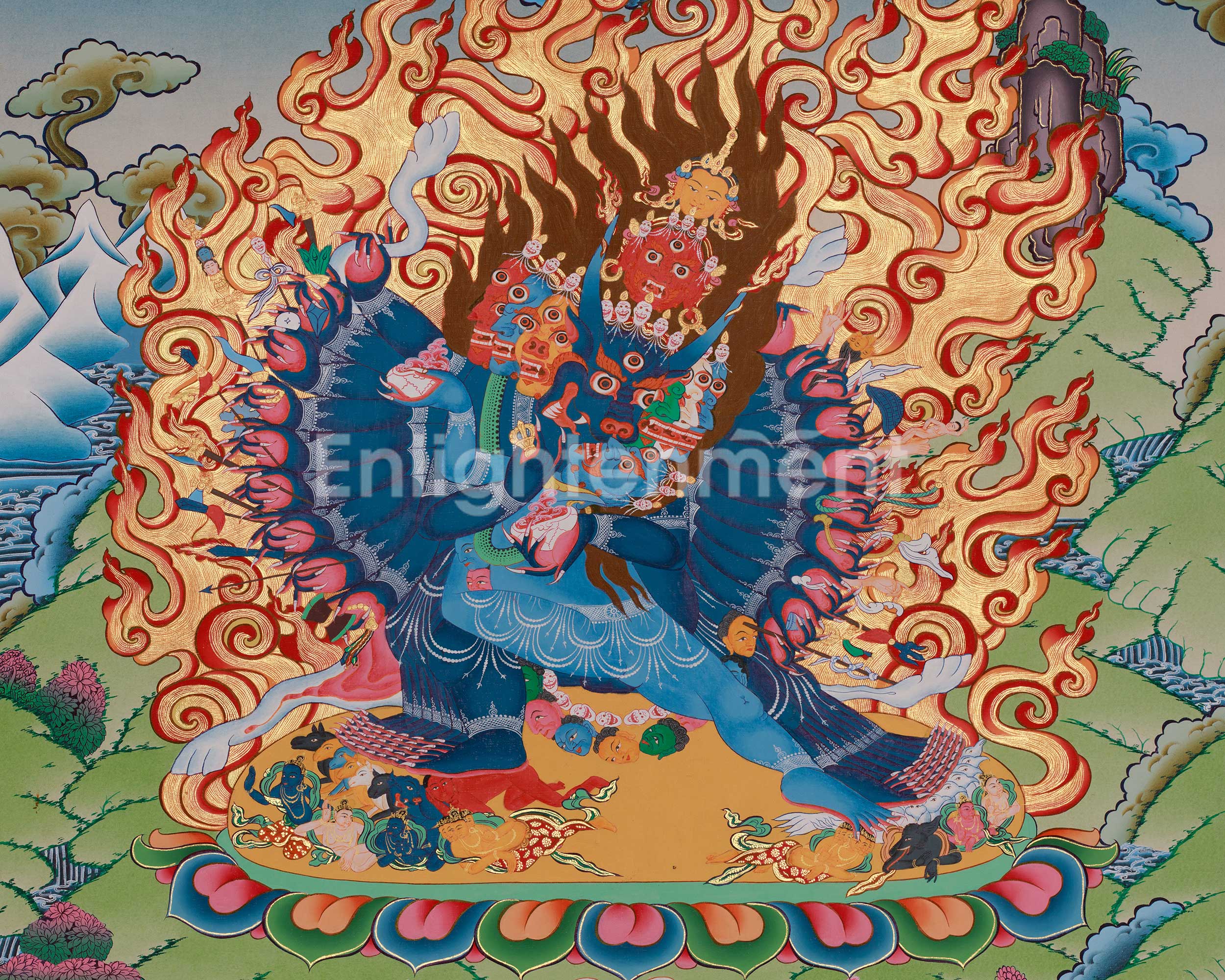 Himalayan Yamantaka Art | Fierce And Powerful Deity | The Lord of Death